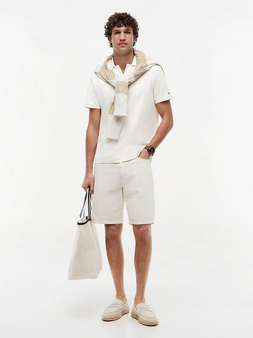 Poloshirt aus Interlock-Strick mit normaler Passform